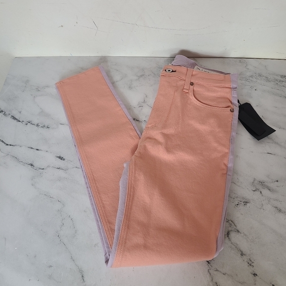 Rag & Bone Modele Peach Lilac Highrise Skinny 28 NWT - Picture 4 of 8